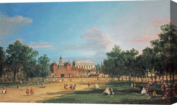 Canaletto London: The Old Horse Guards And The Banqueting Hall Stretched Canvas Print / Canvas Art