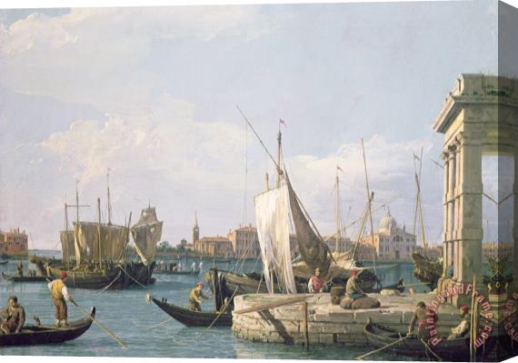 Canaletto The Punta della Dogana Stretched Canvas Print / Canvas Art