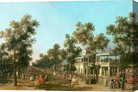 Canaletto Vauxhall Gardens the Grand Walk Stretched Canvas Painting / Canvas Art