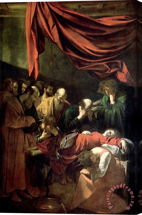 Caravaggio Death Virgin Stretched Canvas Print / Canvas Art