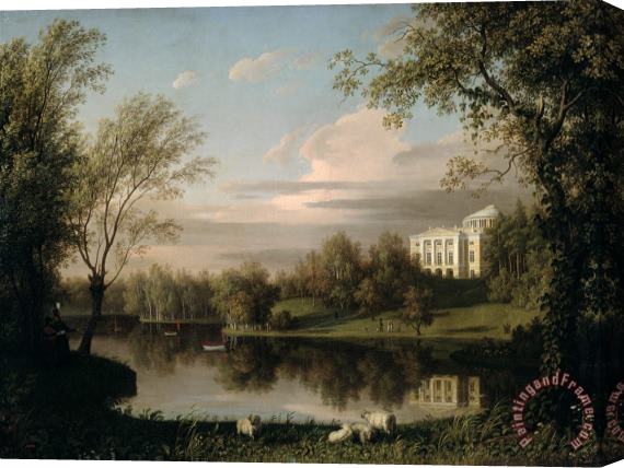 Carl Ferdinand von Kugelgen View of the Pavlovsk Palace Stretched Canvas Painting / Canvas Art