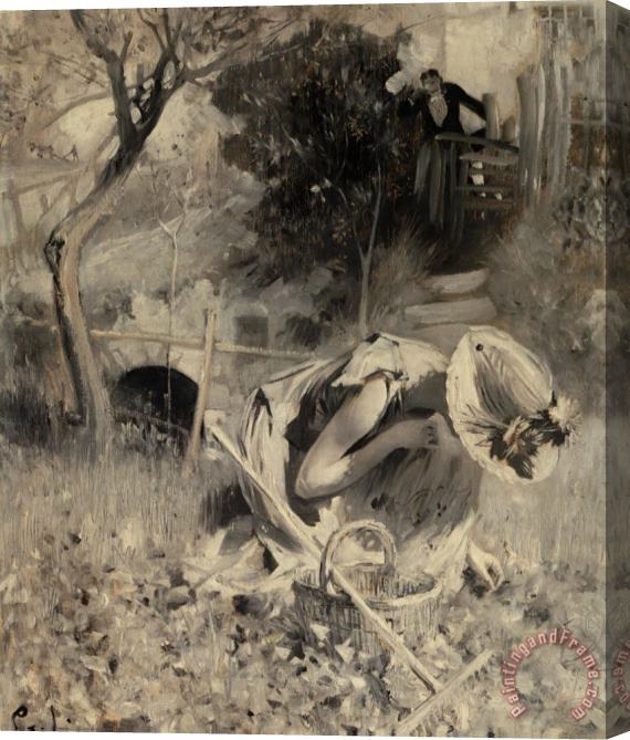 Carl Larsson Telefonering Stretched Canvas Print / Canvas Art