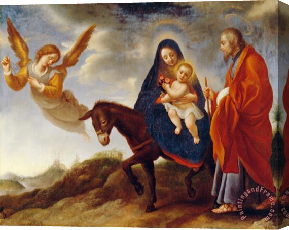Carlo Dolci The Flight into Egypt Stretched Canvas Painting / Canvas Art