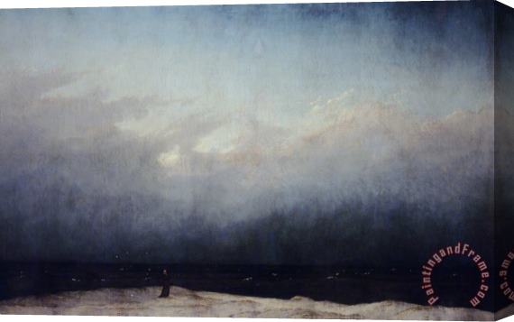 Caspar David Friedrich Monk By Sea Stretched Canvas Print / Canvas Art