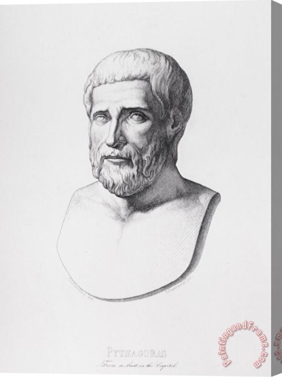 CC Perkins Portrait Of Pythagoras Stretched Canvas Print / Canvas Art