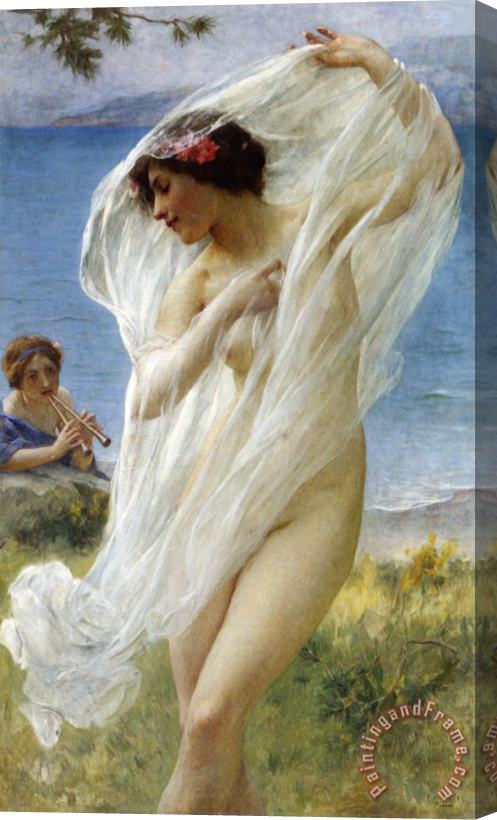Charles Amable Lenoir A Dance by The Sea Stretched Canvas Painting / Canvas Art