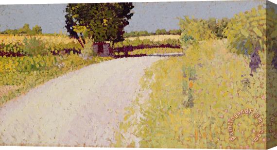 Charles Angrand Path in the Country Stretched Canvas Painting / Canvas Art