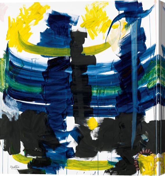 Charles Hossein Zenderoudi Iris Stretched Canvas Print / Canvas Art