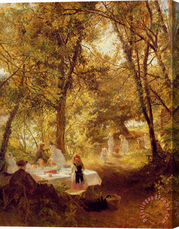 Charles James Lewis Picnic Stretched Canvas Print / Canvas Art