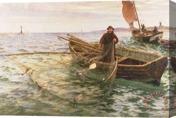 Charles Napier Hemy The Fisherman Stretched Canvas Painting / Canvas Art