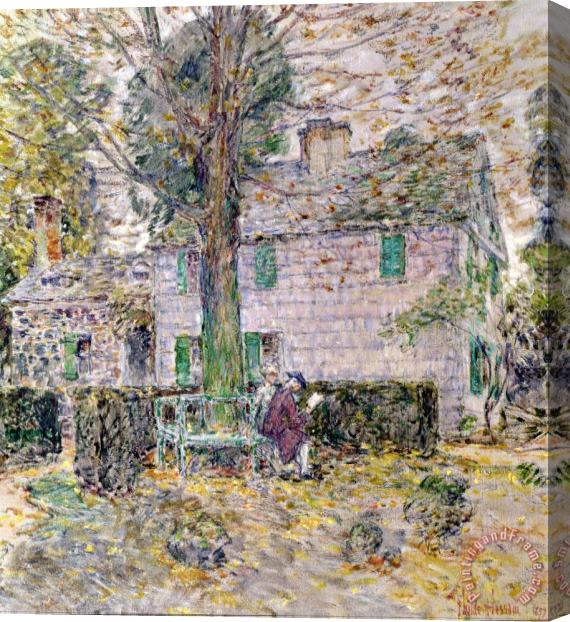 Childe Hassam Indian Summer in Colonial Days Stretched Canvas Painting / Canvas Art