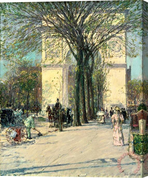 Childe Hassam Washington Arch, Spring Stretched Canvas Painting / Canvas Art
