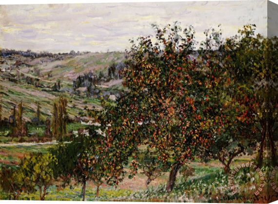 Claude Monet Apple Trees near Vetheuil Stretched Canvas Painting / Canvas Art