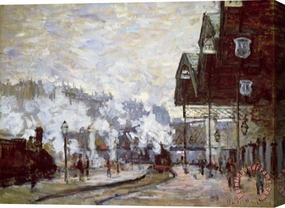 Claude Monet Gare Saint-Lazare Stretched Canvas Print / Canvas Art