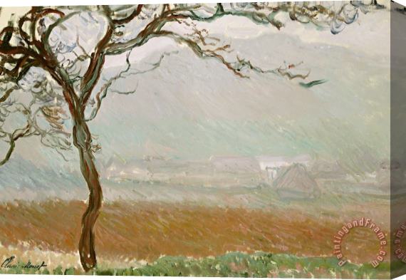 Claude Monet Giverny Countryside Stretched Canvas Print / Canvas Art
