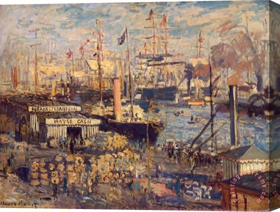 Claude Monet Grand Quai at Havre Stretched Canvas Painting / Canvas Art