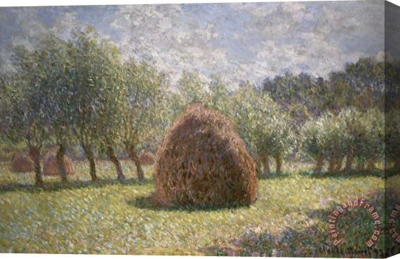 Claude Monet Haystacks at Giverny Stretched Canvas Painting / Canvas Art