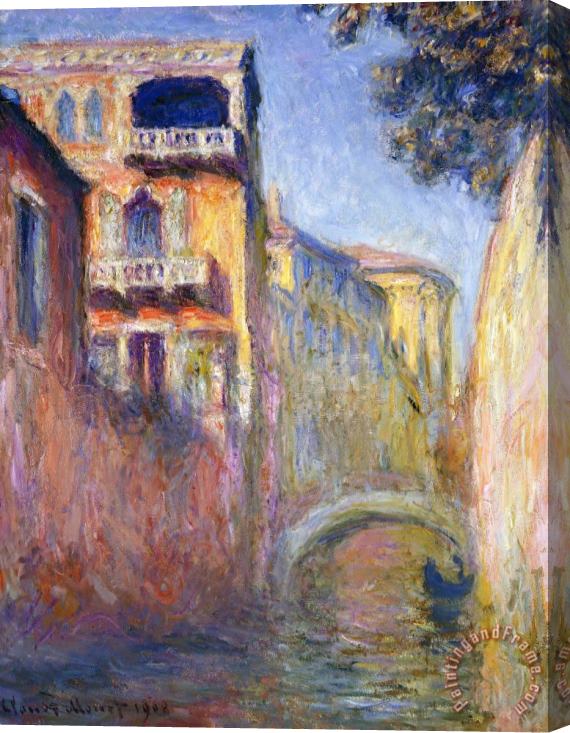 Claude Monet Le Rio De La Salute Stretched Canvas Print / Canvas Art