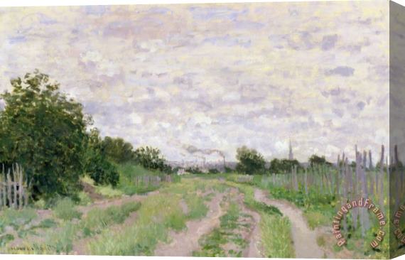 Claude Monet Path through the Vines at Argenteuil Stretched Canvas Print / Canvas Art
