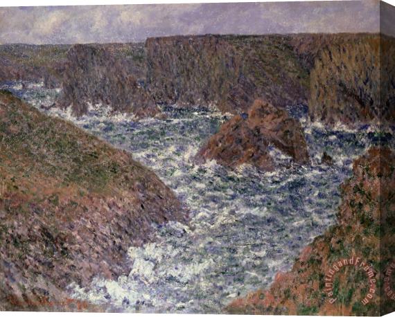 Claude Monet Port Domois at Belle Ile Stretched Canvas Print / Canvas Art