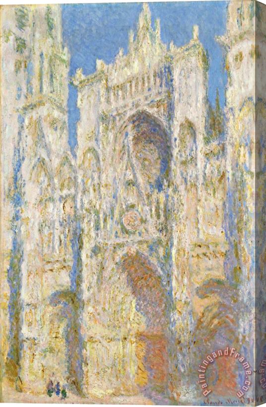 Claude Monet Rouen Cathedral West Facade Stretched Canvas Painting / Canvas Art