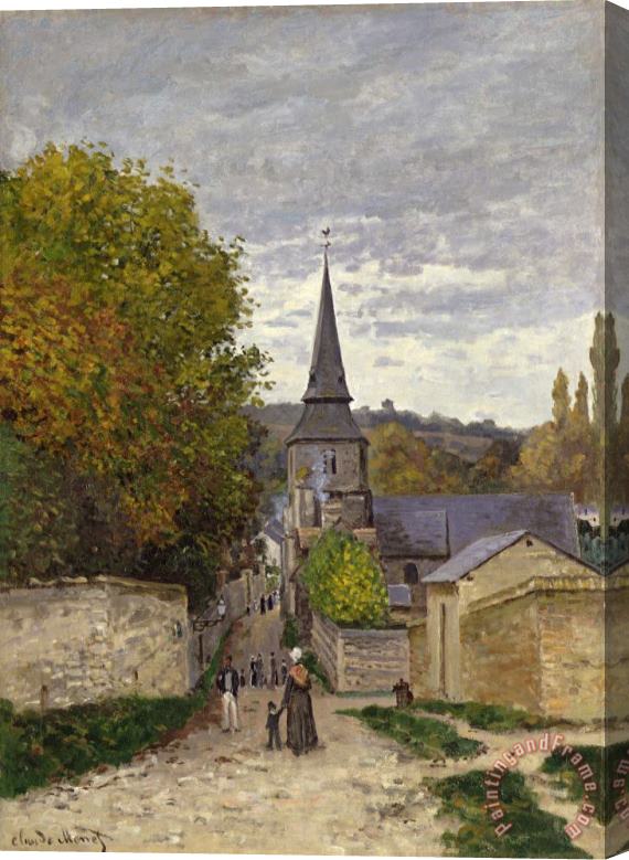 Claude Monet Street in Sainte Adresse Stretched Canvas Painting / Canvas Art