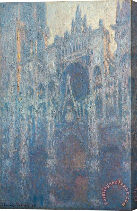 Claude Monet The Portal Of Rouen Cathedral In Morning Light Stretched Canvas Print / Canvas Art