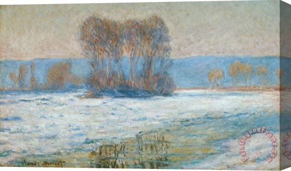 Claude Monet The Seine at Bennecourt Stretched Canvas Print / Canvas Art