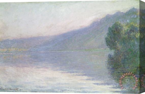 Claude Monet The Seine at Port Villez Stretched Canvas Painting / Canvas Art