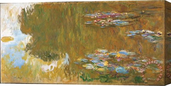 Claude Monet The Water Lily Pond Stretched Canvas Painting / Canvas Art