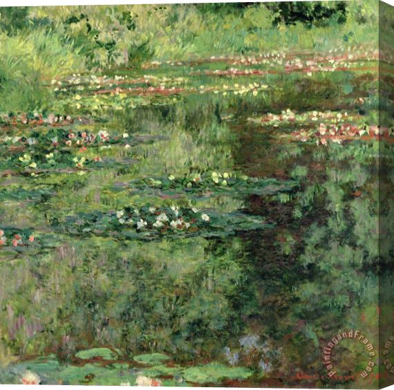 Claude Monet The Waterlily Pond Stretched Canvas Print / Canvas Art