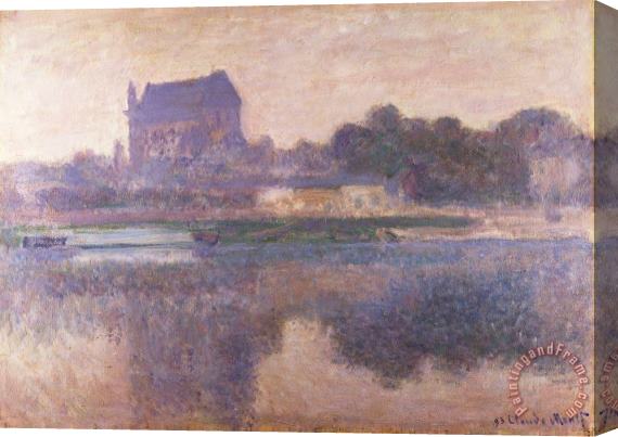 Claude Monet Vernon Church in Fog Stretched Canvas Print / Canvas Art