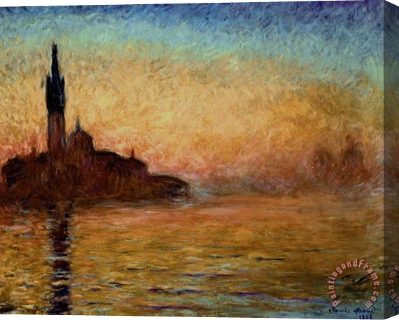 Claude Monet View of San Giorgio Maggiore Stretched Canvas Print / Canvas Art