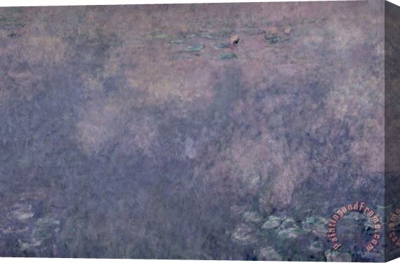 Claude Monet Waterlilies Two Weeping Willows Stretched Canvas Painting / Canvas Art