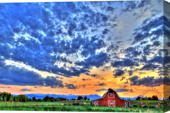 Collection 14 Barn and Sky Stretched Canvas Print / Canvas Art