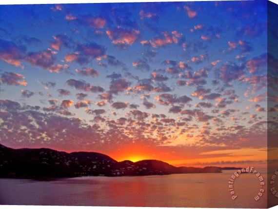 Collection 14 Island Sunrise Stretched Canvas Print / Canvas Art