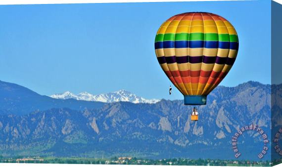 Collection 14 Over The Flatirons Stretched Canvas Print / Canvas Art