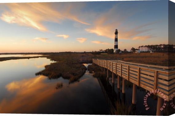 Collection 3 Bodie Island Sentinel Stretched Canvas Painting / Canvas Art