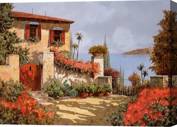 Collection 7 Il Giardino Rosso Stretched Canvas Painting / Canvas Art