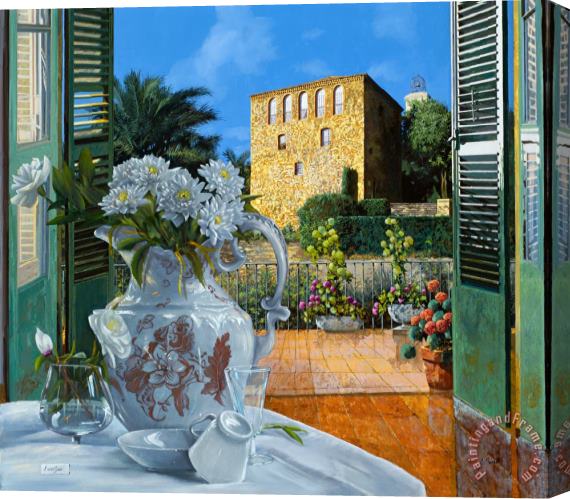 Collection 7 La tour carree in Ste Maxime Stretched Canvas Print / Canvas Art