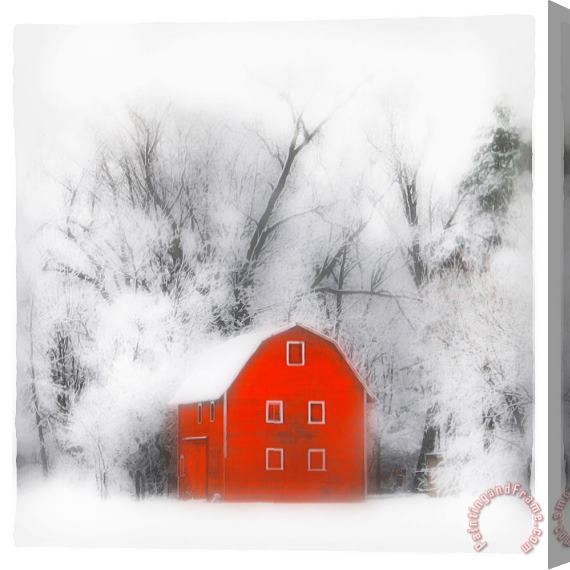 Collection 8 Country winter Stretched Canvas Print / Canvas Art