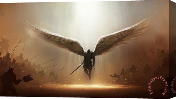 Collection Angels Warrior Stretched Canvas Print / Canvas Art