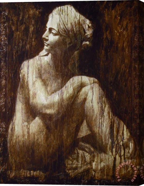 Collection Woman After Bath by Jian Chang Stretched Canvas Painting / Canvas Art
