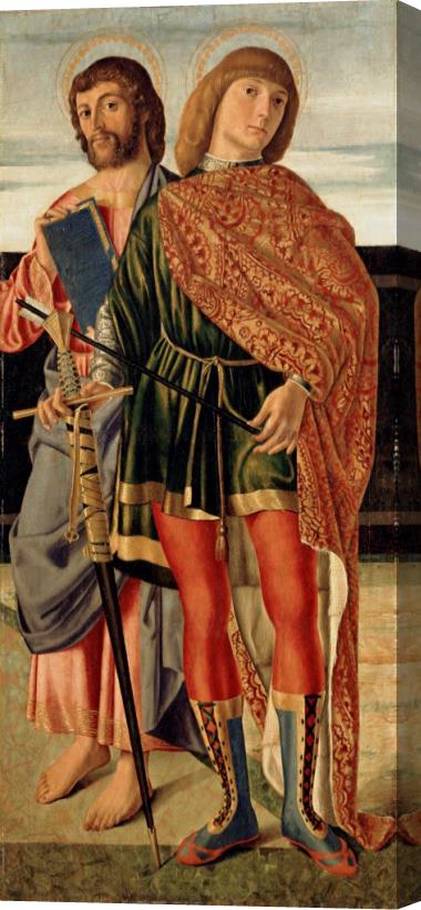 Cristoforo Caselli St Matthew and St Sebastian Stretched Canvas Print / Canvas Art