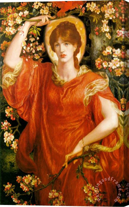 Dante Gabriel Rossetti A Vision of Fiammetta Stretched Canvas Painting / Canvas Art