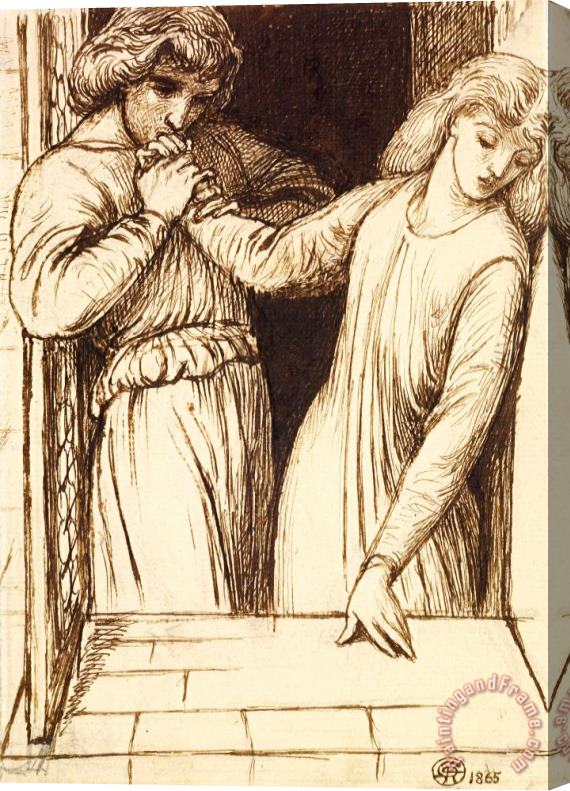 Dante Gabriel Rossetti Hamlet And Ophelia Stretched Canvas Print / Canvas Art