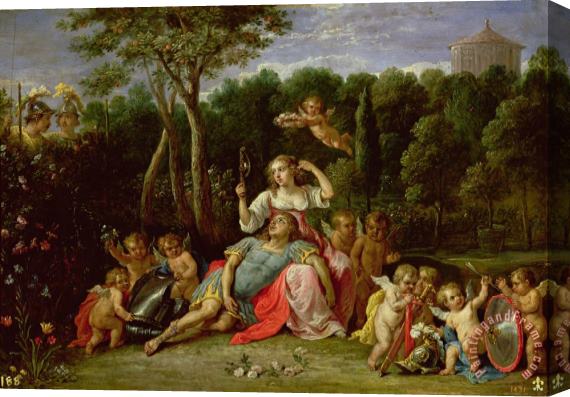 David the younger Teniers The Garden of Armida Stretched Canvas Print / Canvas Art