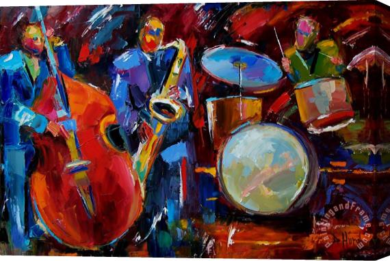 Debra Hurd Half the Band Stretched Canvas Painting / Canvas Art