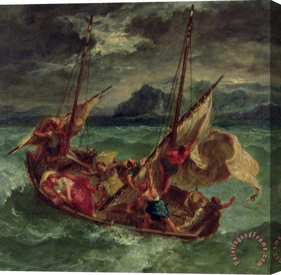 Delacroix Christ on the Sea of Galilee Stretched Canvas Painting / Canvas Art