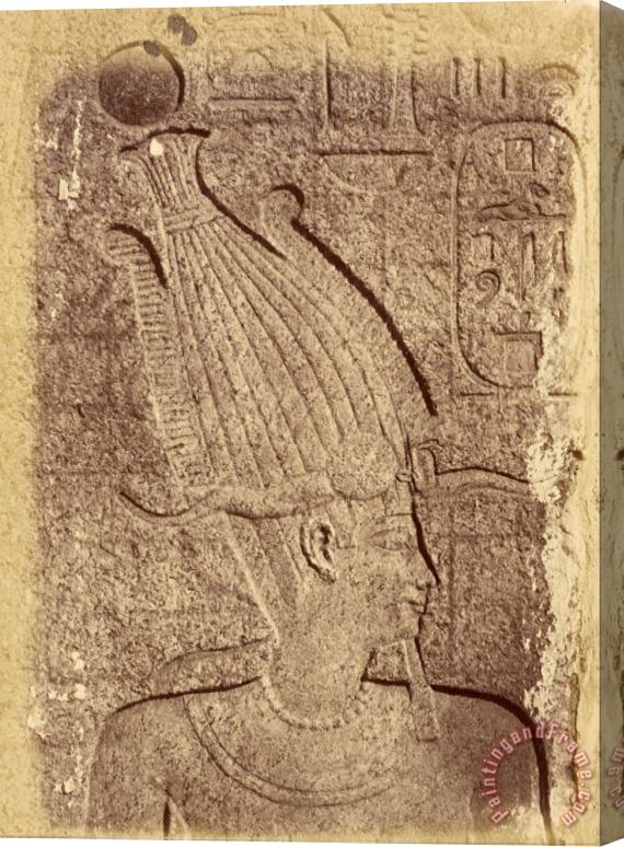 Despoineta (close Up of a Sculpture (profile of a Head), Karnak) Stretched Canvas Print / Canvas Art